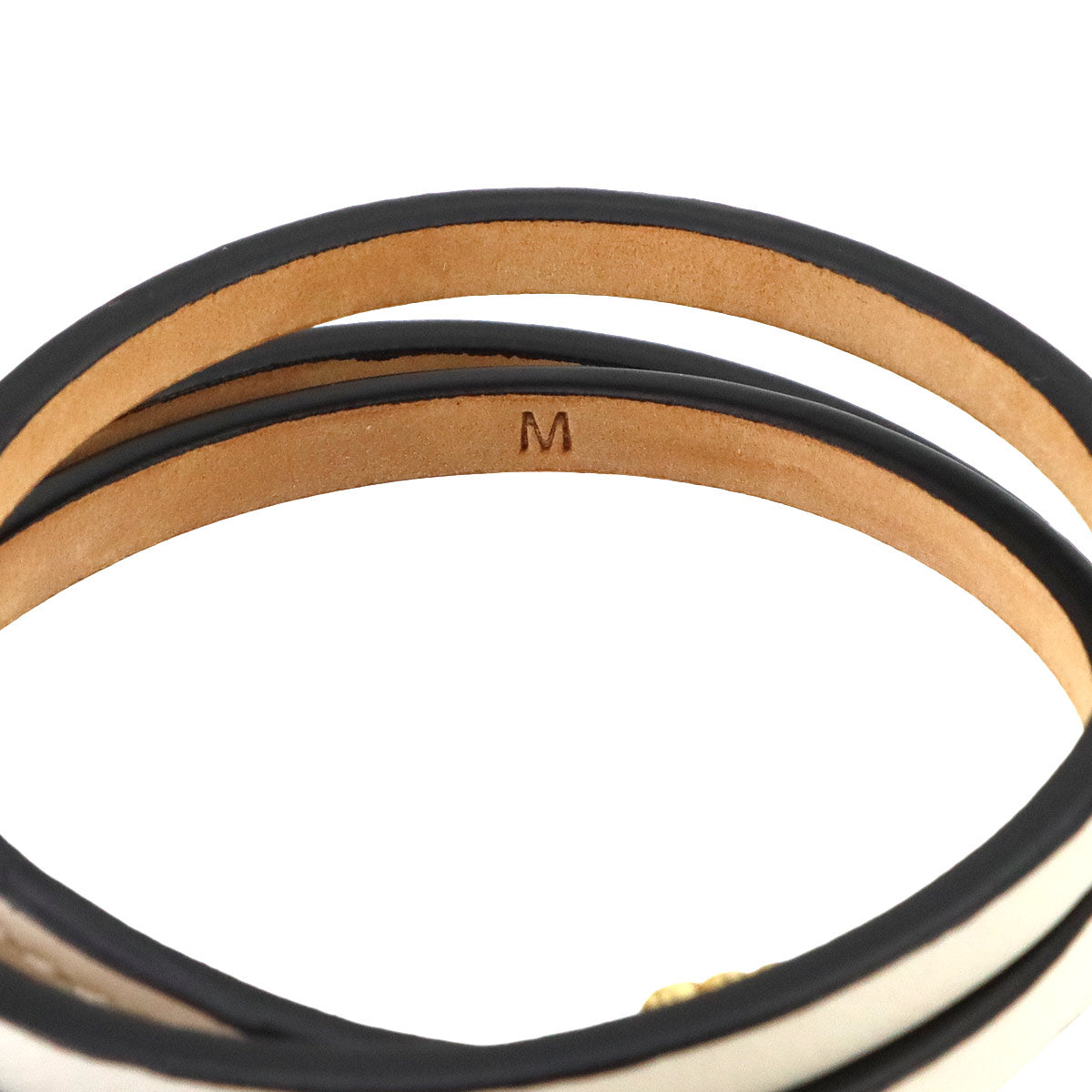 Anagram Bombe twist bracelet Leather White
