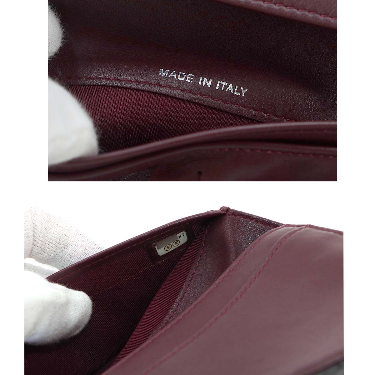 Timeless Classic Matelasse Long Wallet Leather Black A31509