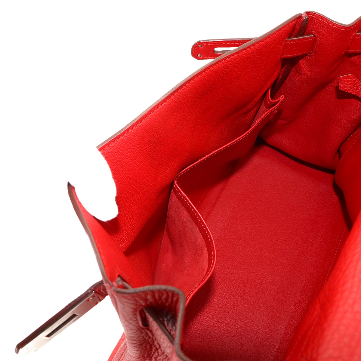 Kelly 28 Taurillon Clemence Red 2way Hand Shoulder Bag