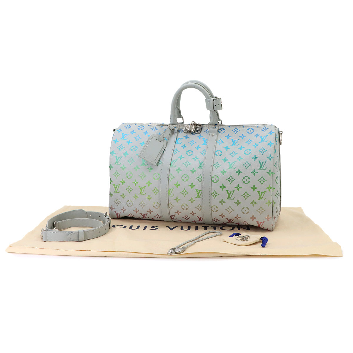 Monogram Iridescent Keepall Bandoliere 45 Luggage M13915