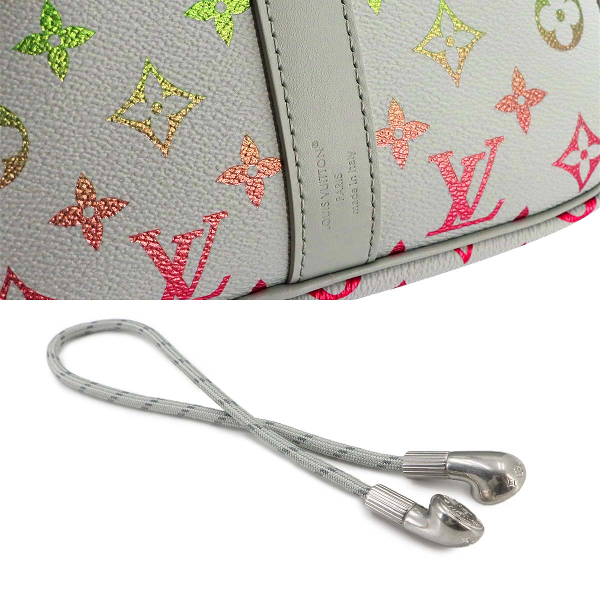 Monogram Iridescent Keepall Bandoliere 45 Luggage M13915