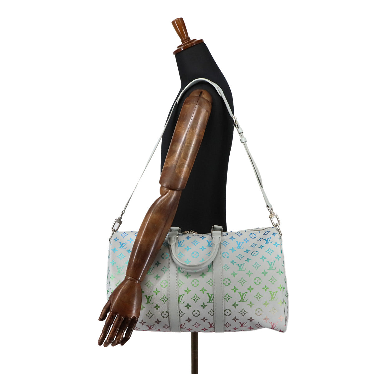 Monogram Iridescent Keepall Bandoliere 45 Luggage M13915