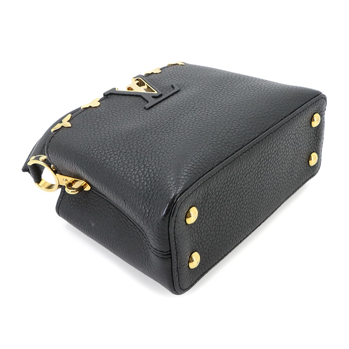 Capucines MINI Hand Shoulder Bag Leather Black M56669