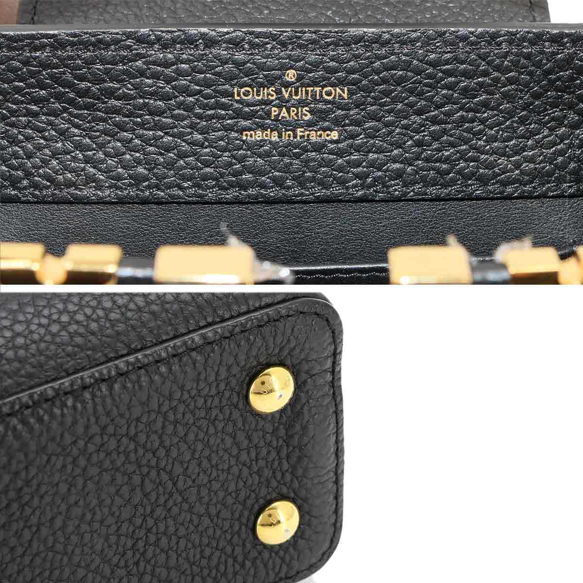 Capucines MINI Hand Shoulder Bag Leather Black M56669