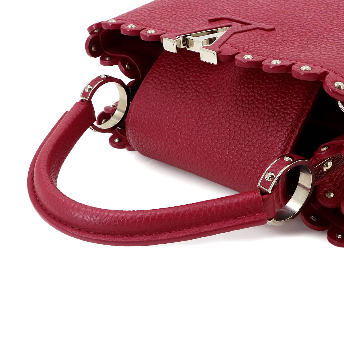 Capucines BB Hand Shoulder Bag Leather Wine red M54419