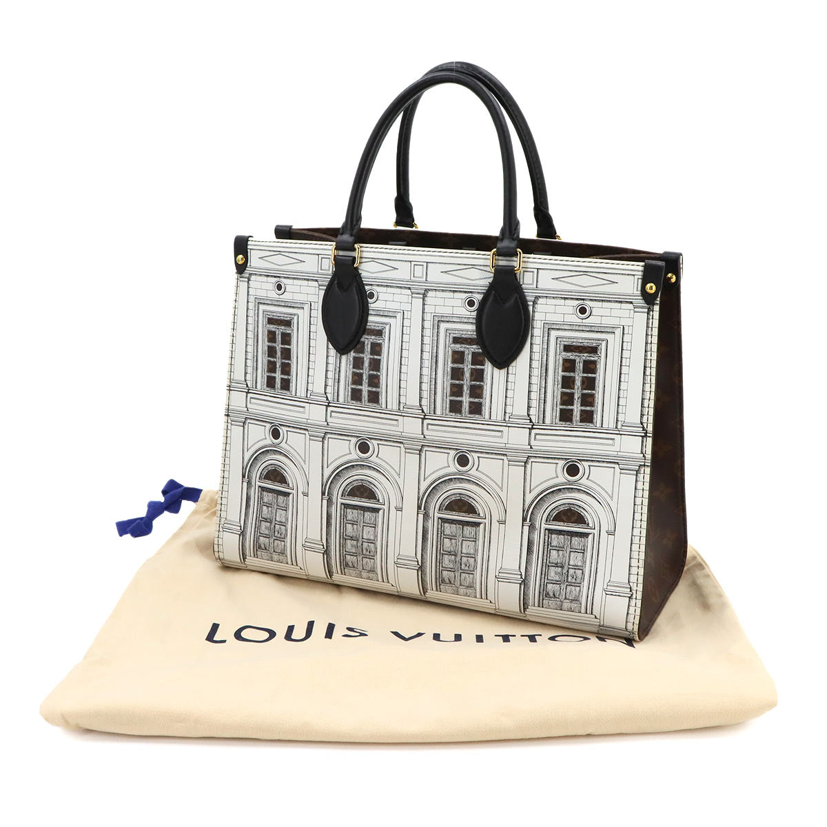 Monogram Onthego MM Tote Shoulder Bag M59264 Fornasetti