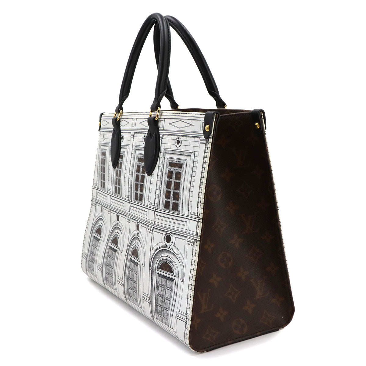 Monogram Onthego MM Tote Shoulder Bag M59264 Fornasetti
