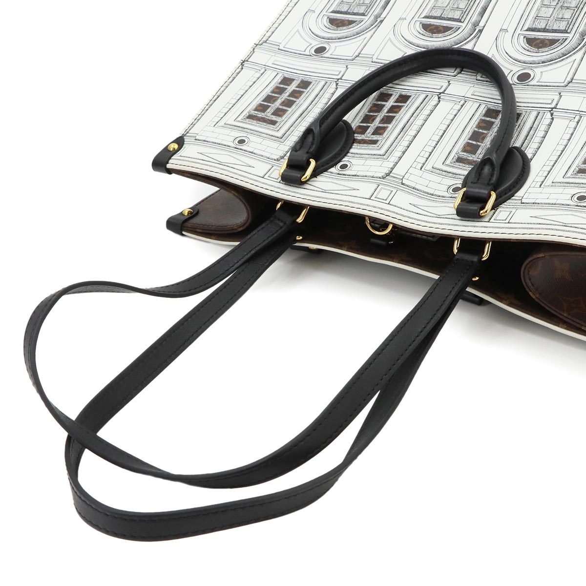 Monogram Onthego MM Tote Shoulder Bag M59264 Fornasetti