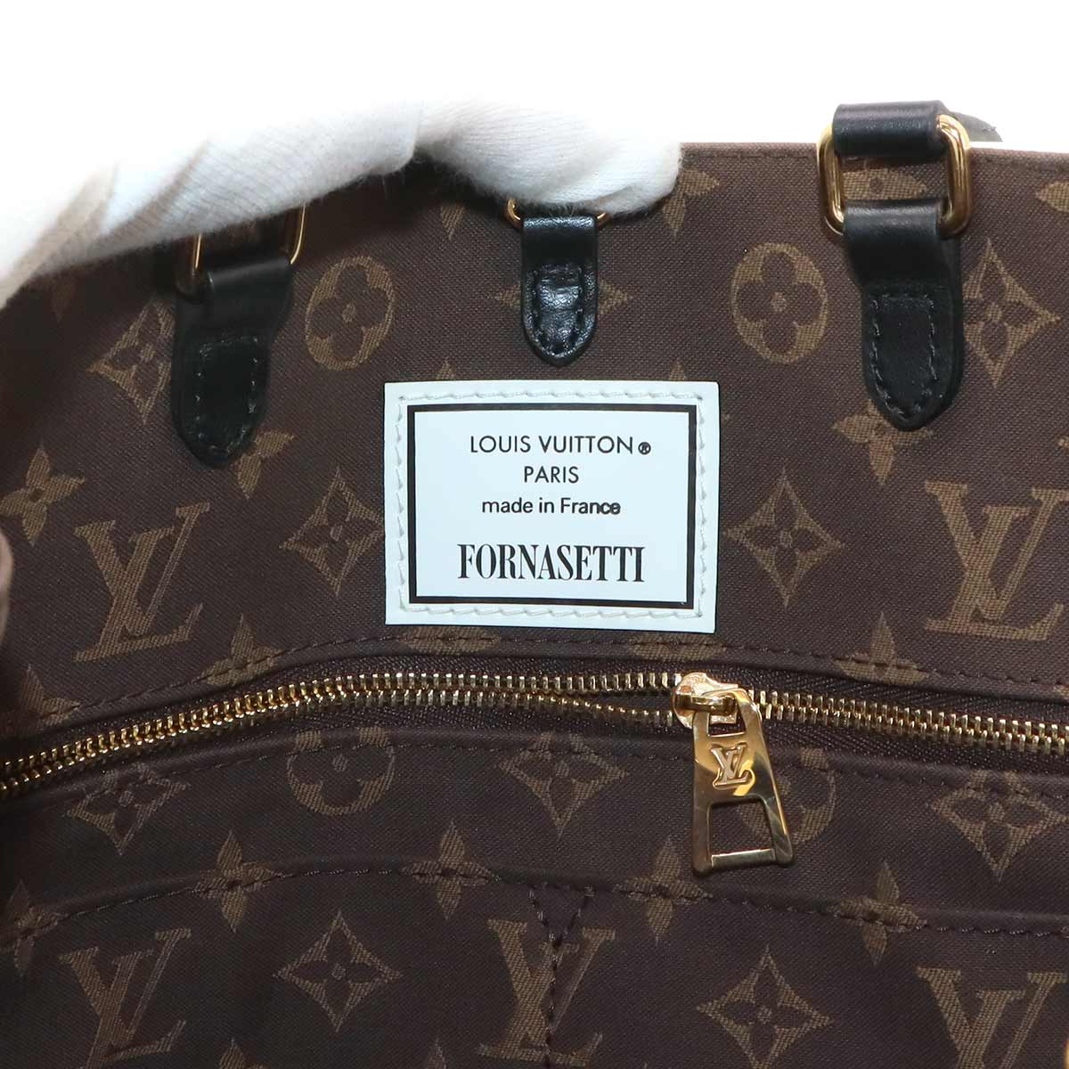 Monogram Onthego MM Tote Shoulder Bag M59264 Fornasetti