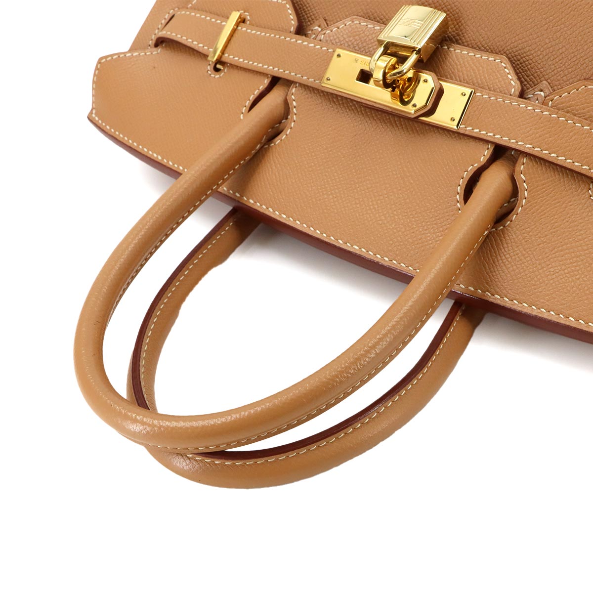 Birkin 30 Couchevel Epsom Natural Hand Bag Brown Purse