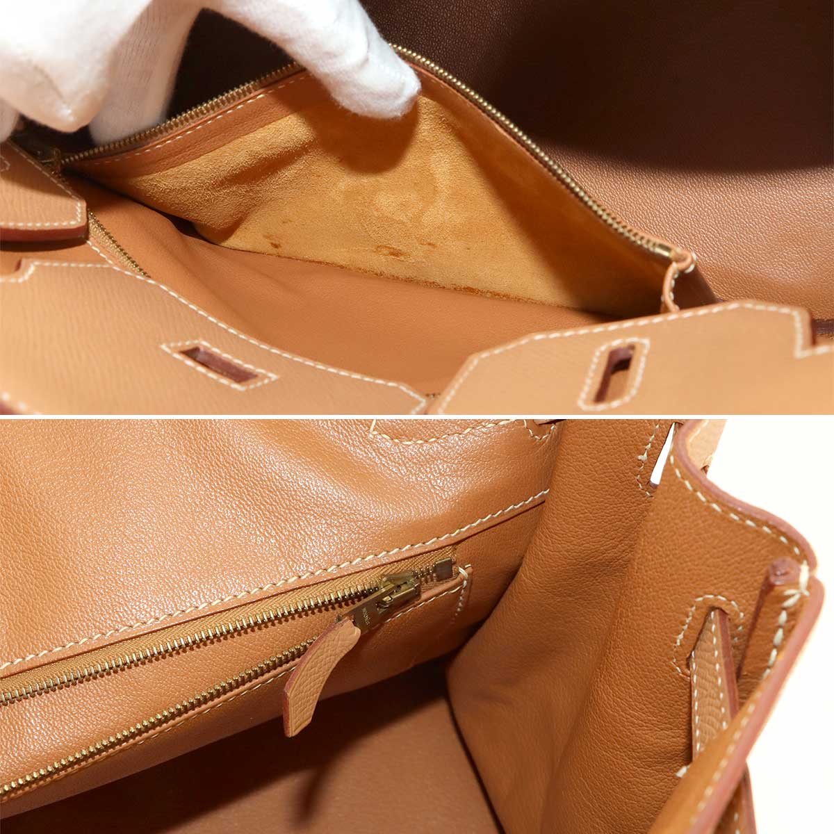Birkin 30 Couchevel Epsom Natural Hand Bag Brown Purse