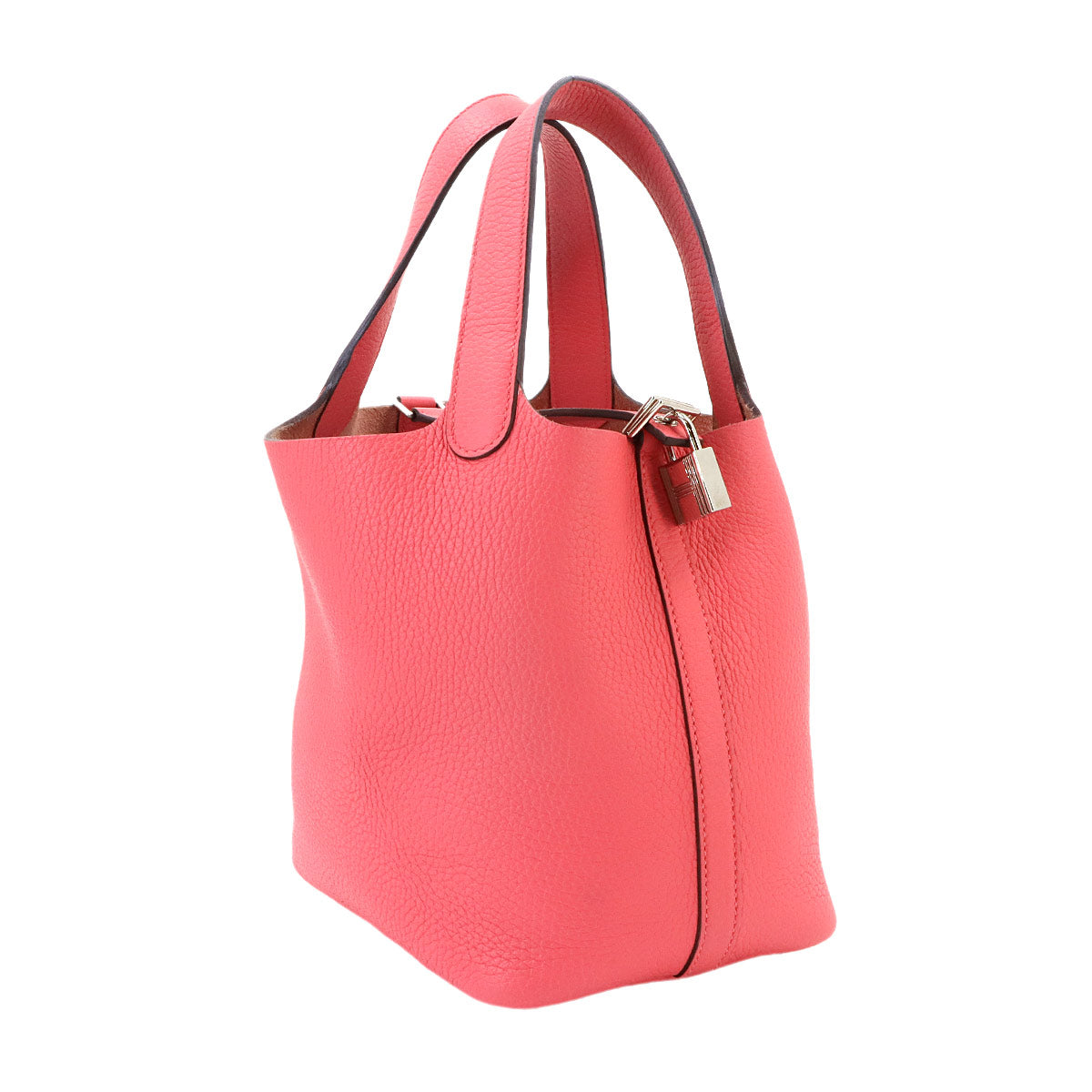 Picotin Lock PM Hand Bag Taurillon Clemence Rose Azalee