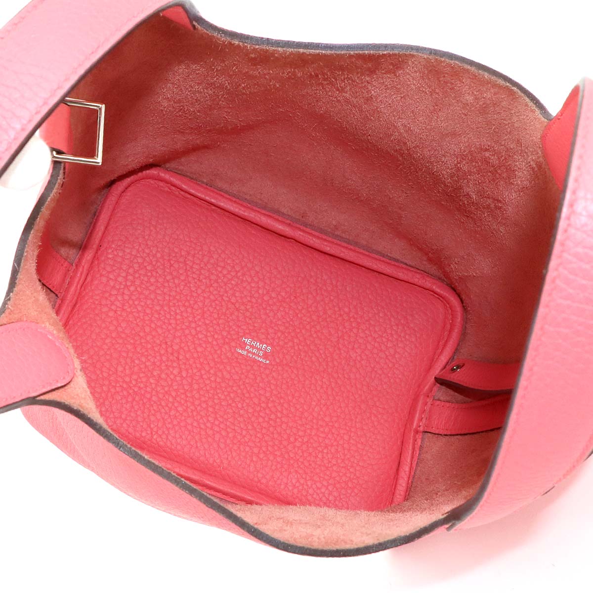Picotin Lock PM Hand Bag Taurillon Clemence Rose Azalee