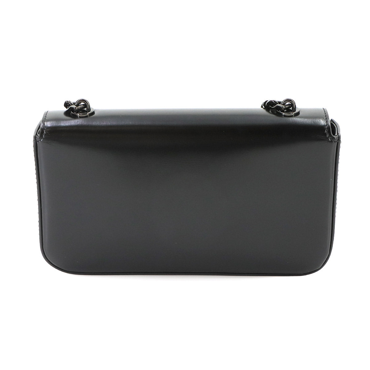 Cuir Triomphe Chain Shoulder Bag Leather Black 199243BF4 Purse