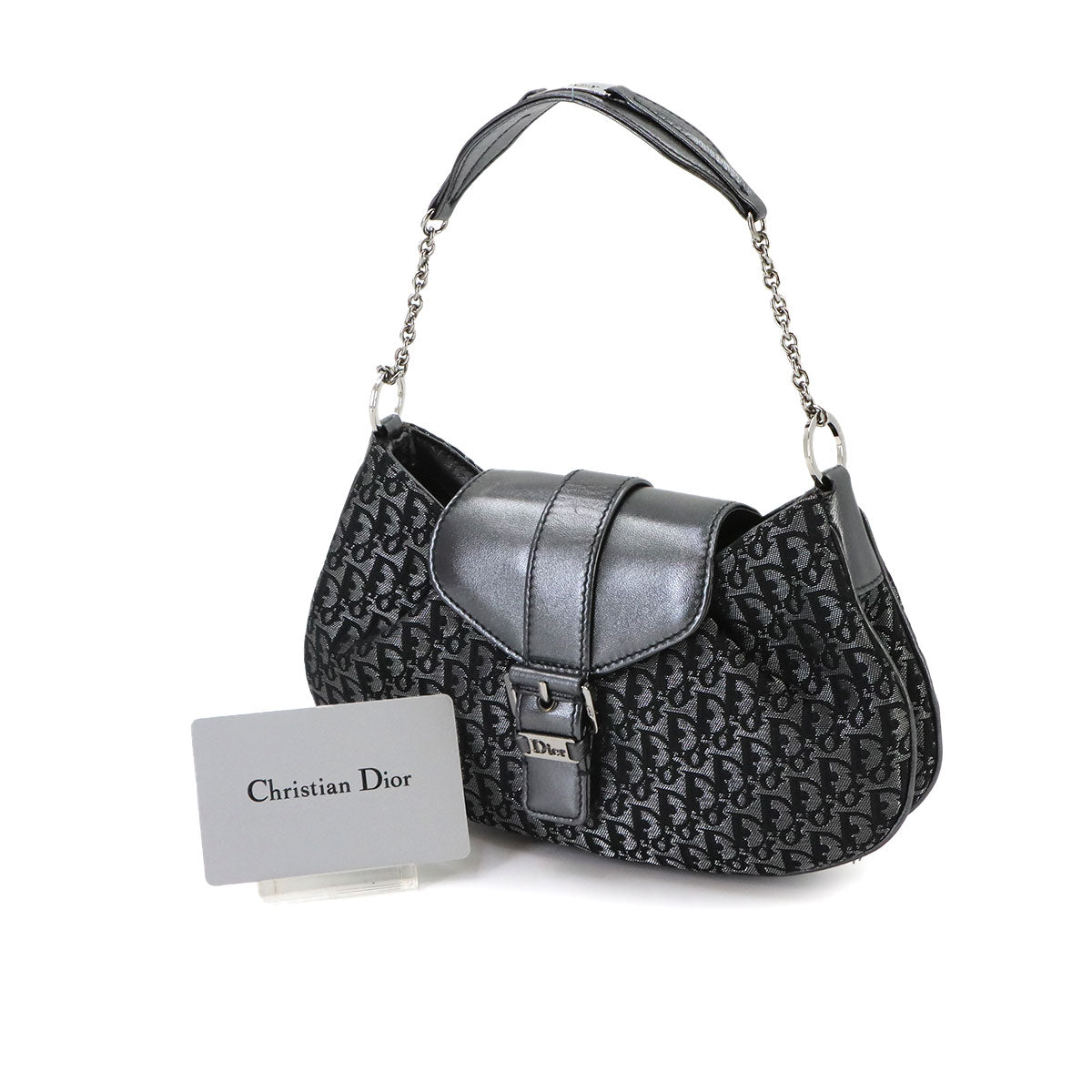 Trotter Street Chic Hand Bag Canvas Leather Gray