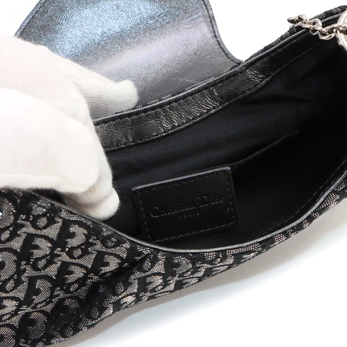 Trotter Street Chic Hand Bag Canvas Leather Gray