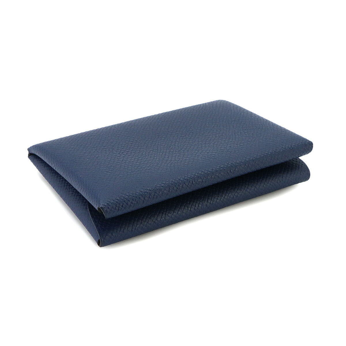Calvi Duo Card Case Veau Epsom Blue Navy
