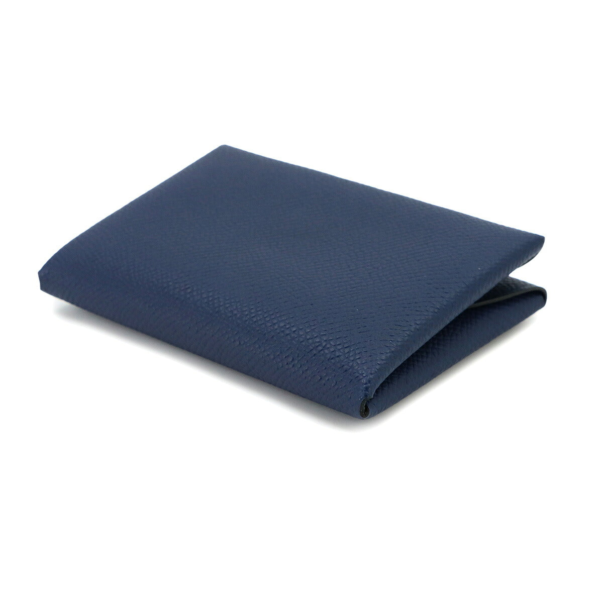 Calvi Duo Card Case Veau Epsom Blue Navy