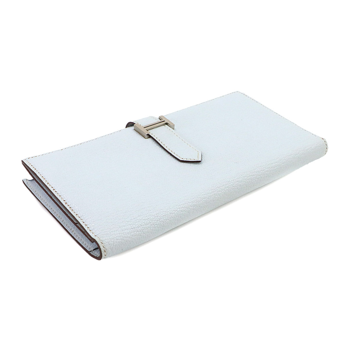 Bearn Souffle Long Wallet Veau Epsom Blue brume Purse