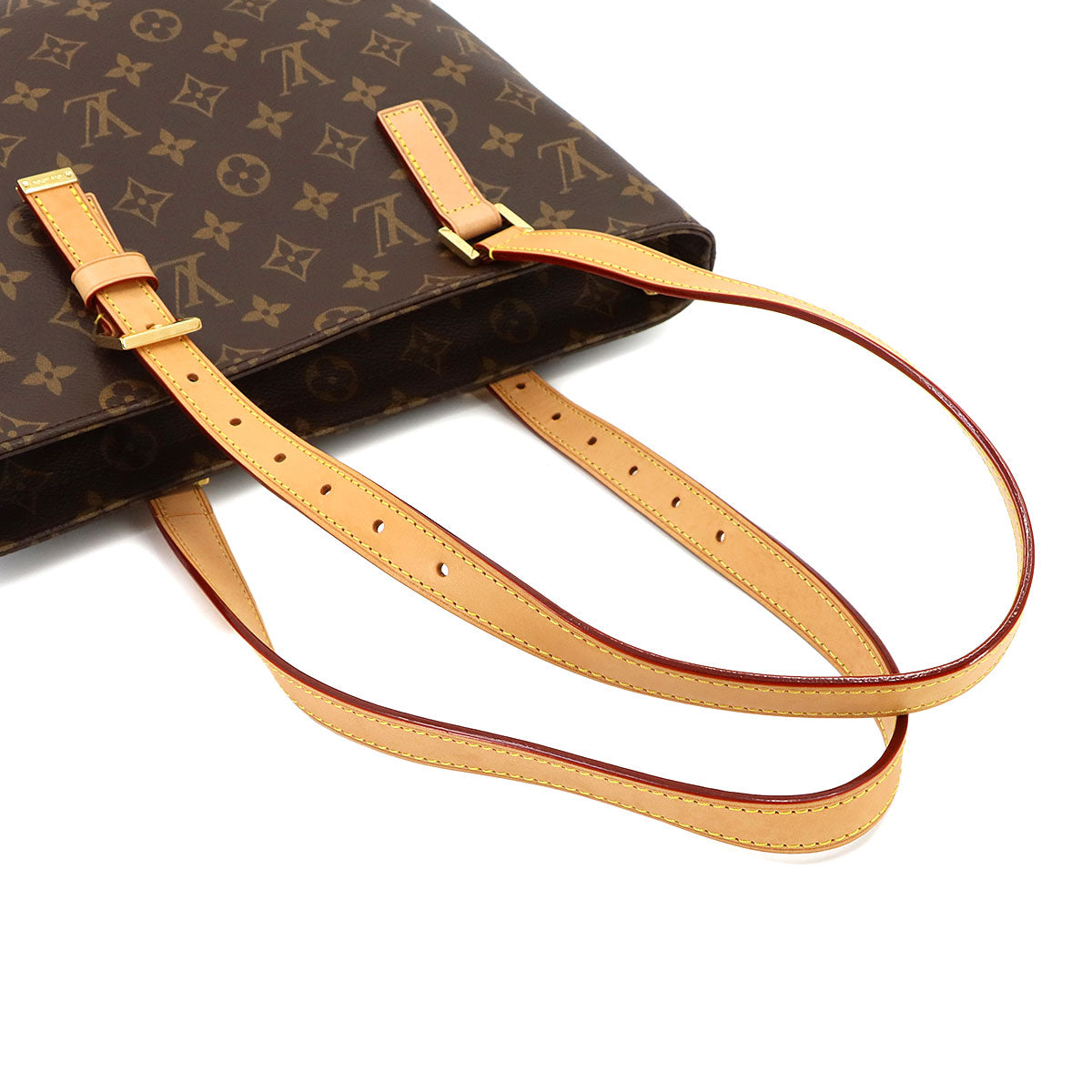 Monogram Piano Tote Bag Brown M12095 Purse