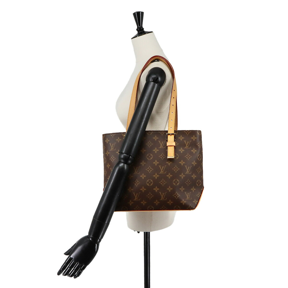 Monogram Piano Tote Bag Brown M12095 Purse