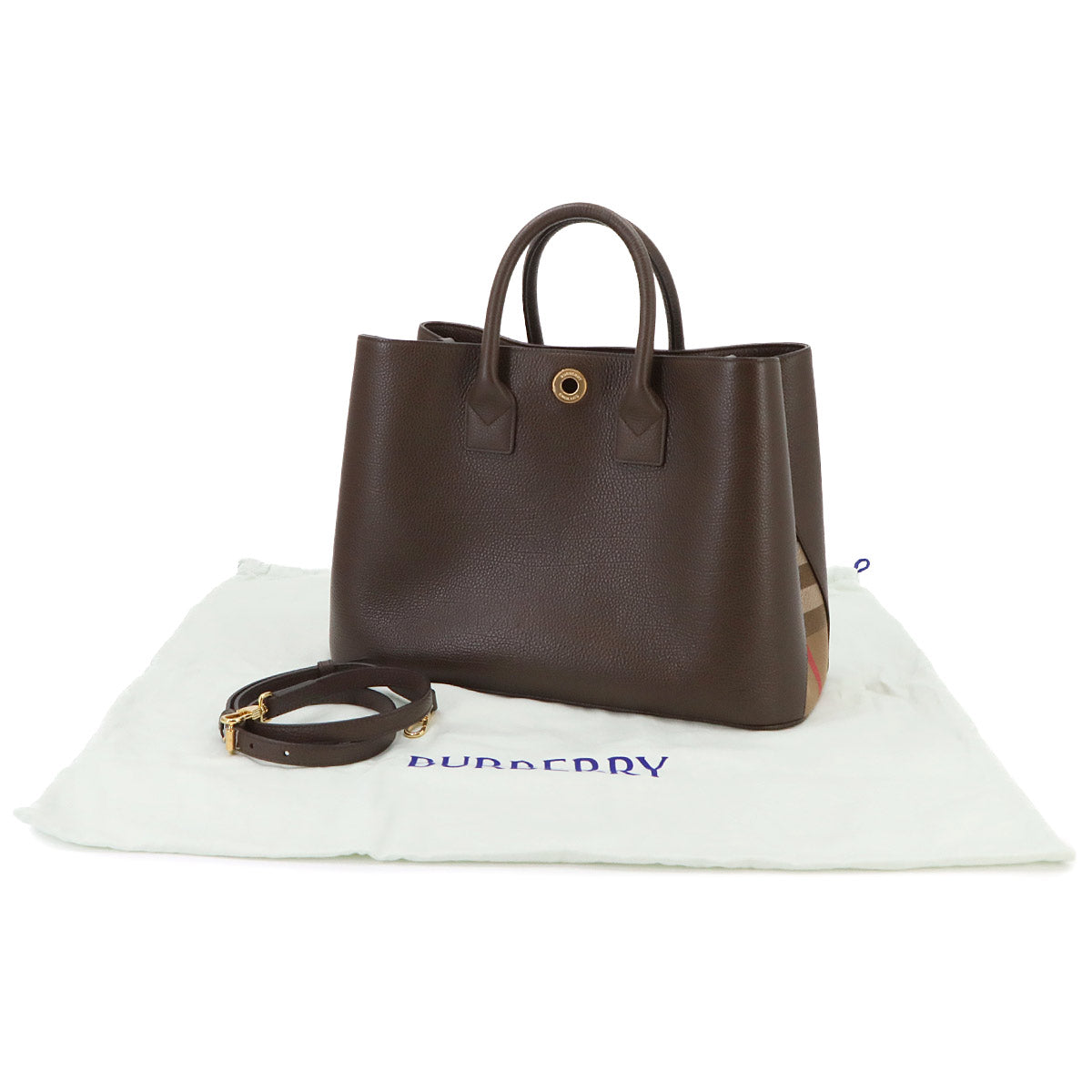 Bermondsey Medium Tote Shoulder Bag Leather Brown 81112721