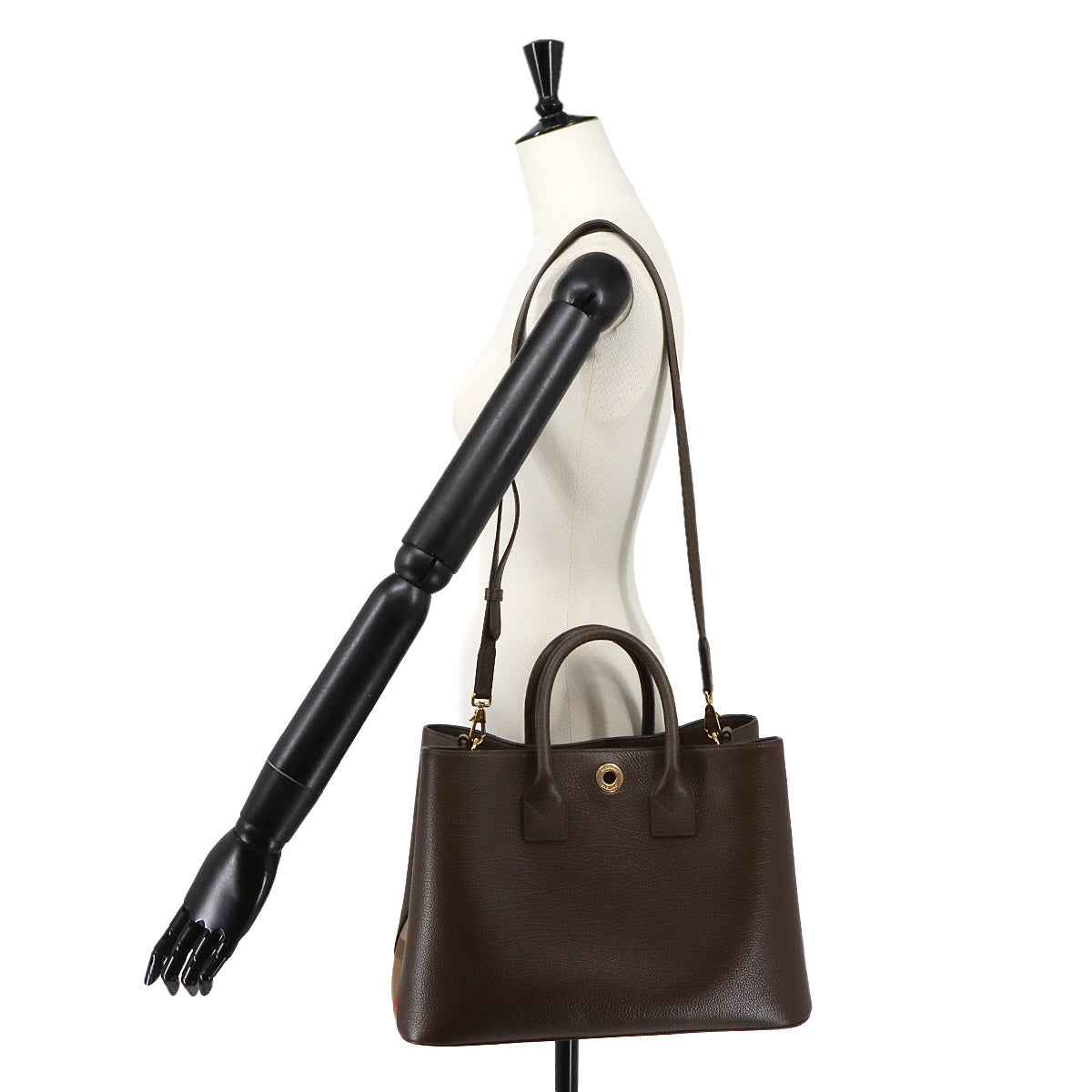 Bermondsey Medium Tote Shoulder Bag Leather Brown 81112721