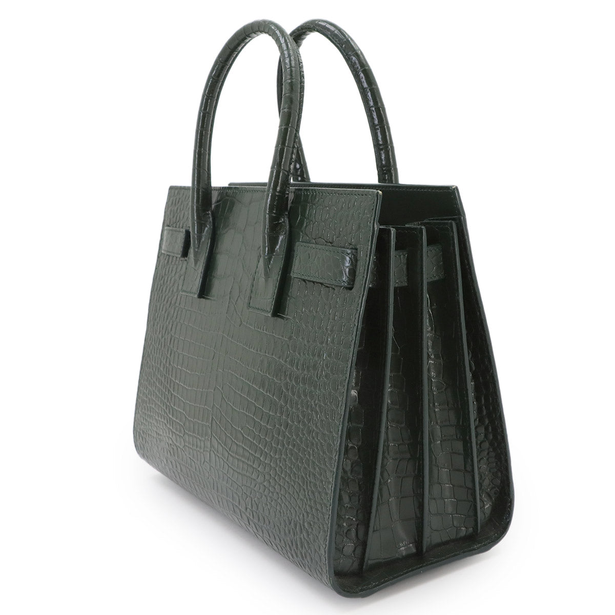 Baby Sac De Jour Hand Shoulder Bag Leather Green 421863