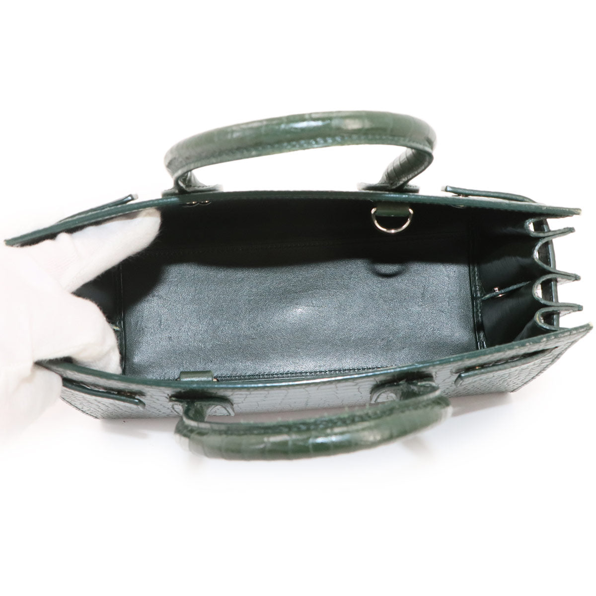 Baby Sac De Jour Hand Shoulder Bag Leather Green 421863