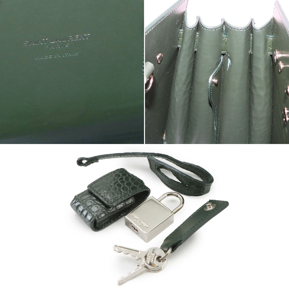 Baby Sac De Jour Hand Shoulder Bag Leather Green 421863