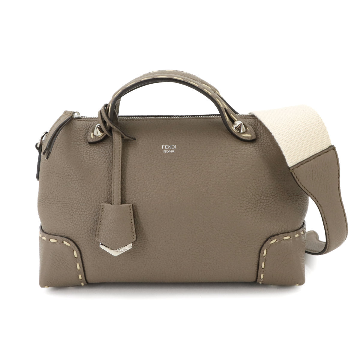 By The Way Medium Hand Shoulder Bag Leather Beige 8BL146 Purse