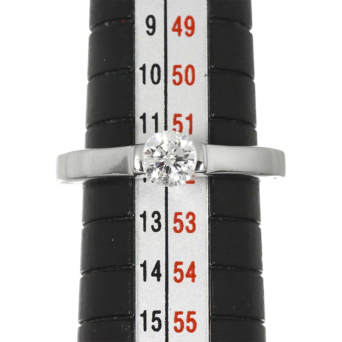 Diamond Ring 18K White Gold 750 size6(US)