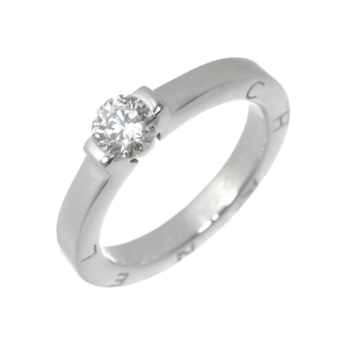 Diamond Ring 18K White Gold 750 size6(US)