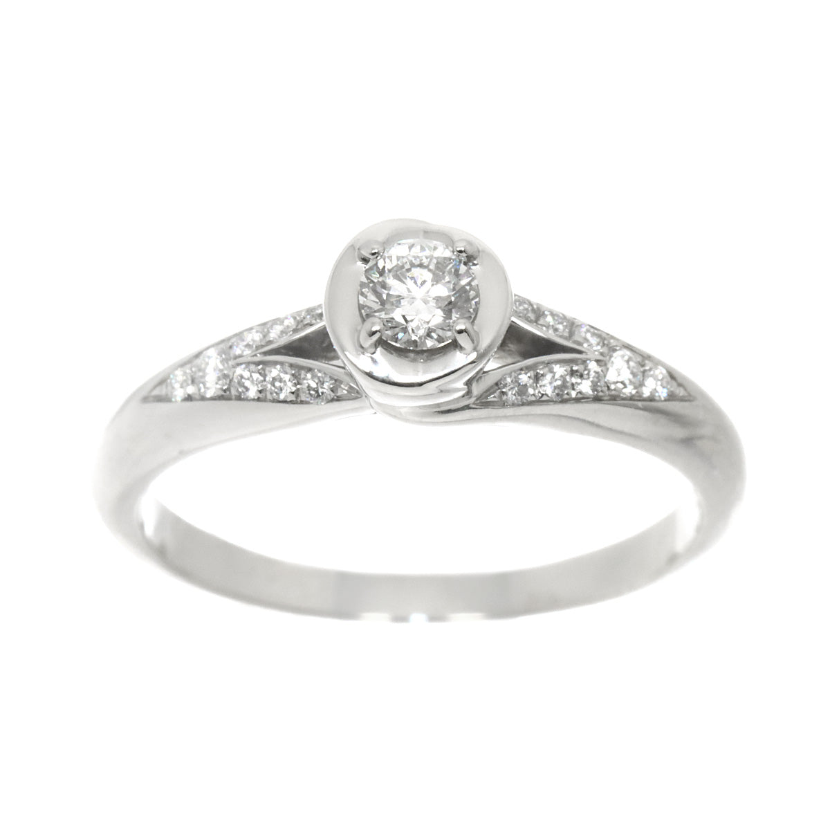 Incontro d'amore Diamond 0.18ct E/VVS2/VG Ring Pt Size:6.75(US)
