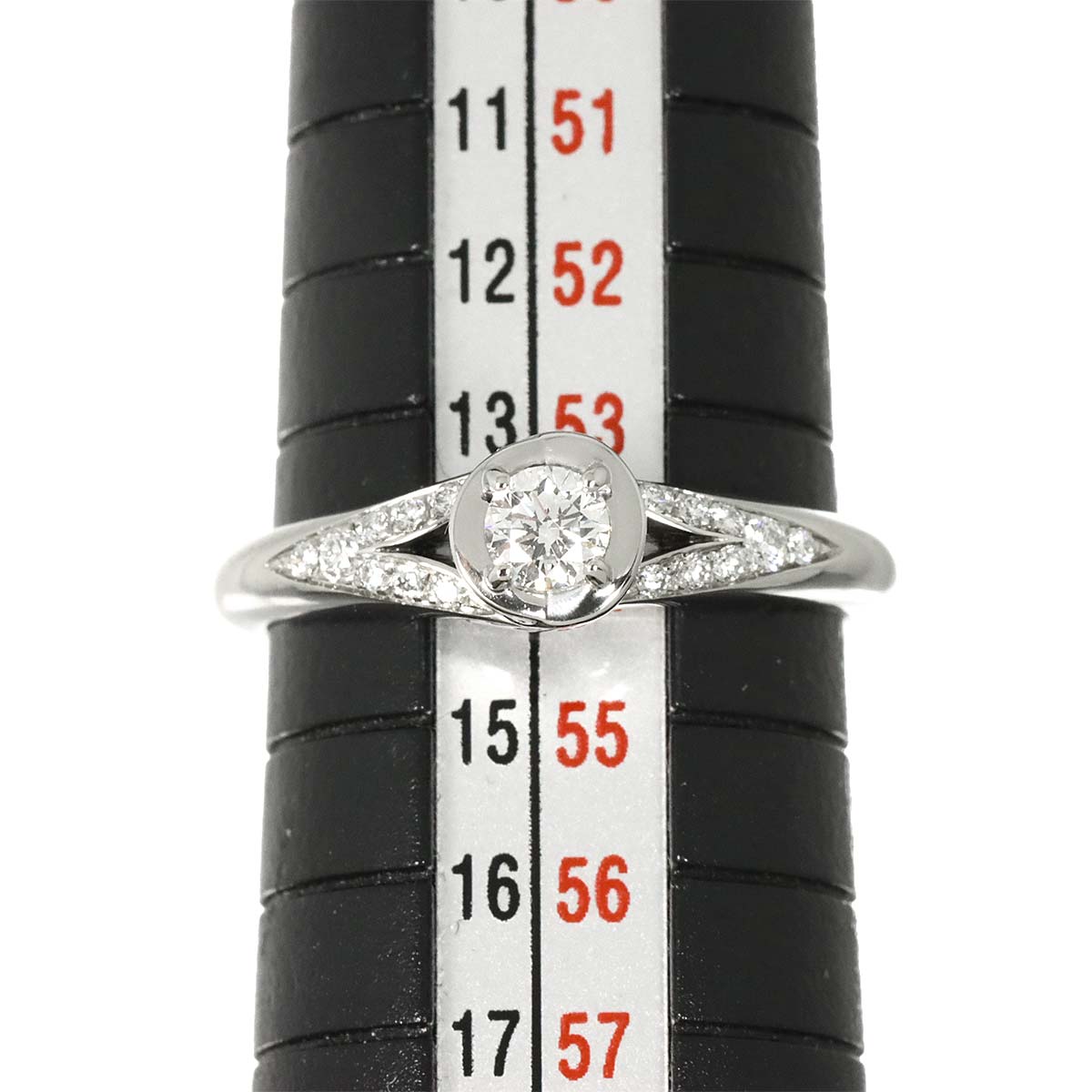 Incontro d'amore Diamond 0.18ct E/VVS2/VG Ring Pt Size:6.75(US)