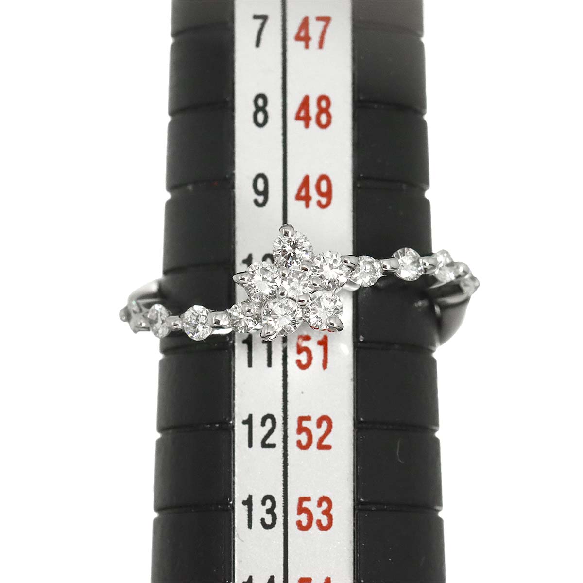 Diamond 0.45ct Ring 18K WG 750 Size5.5-5.75(US)