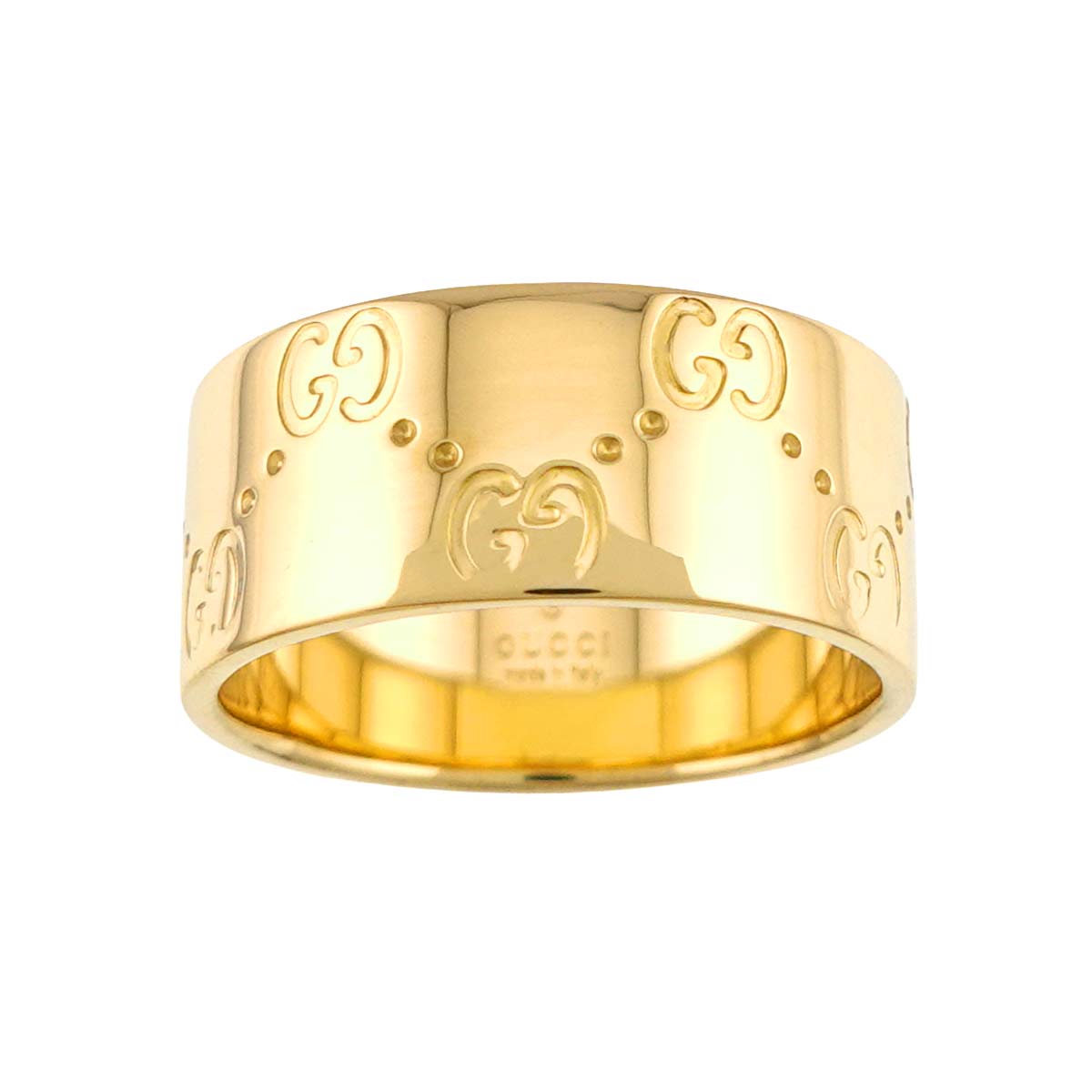 Icon Wide Ring 18K Yellow Gold 750 Size17 7.25(US)