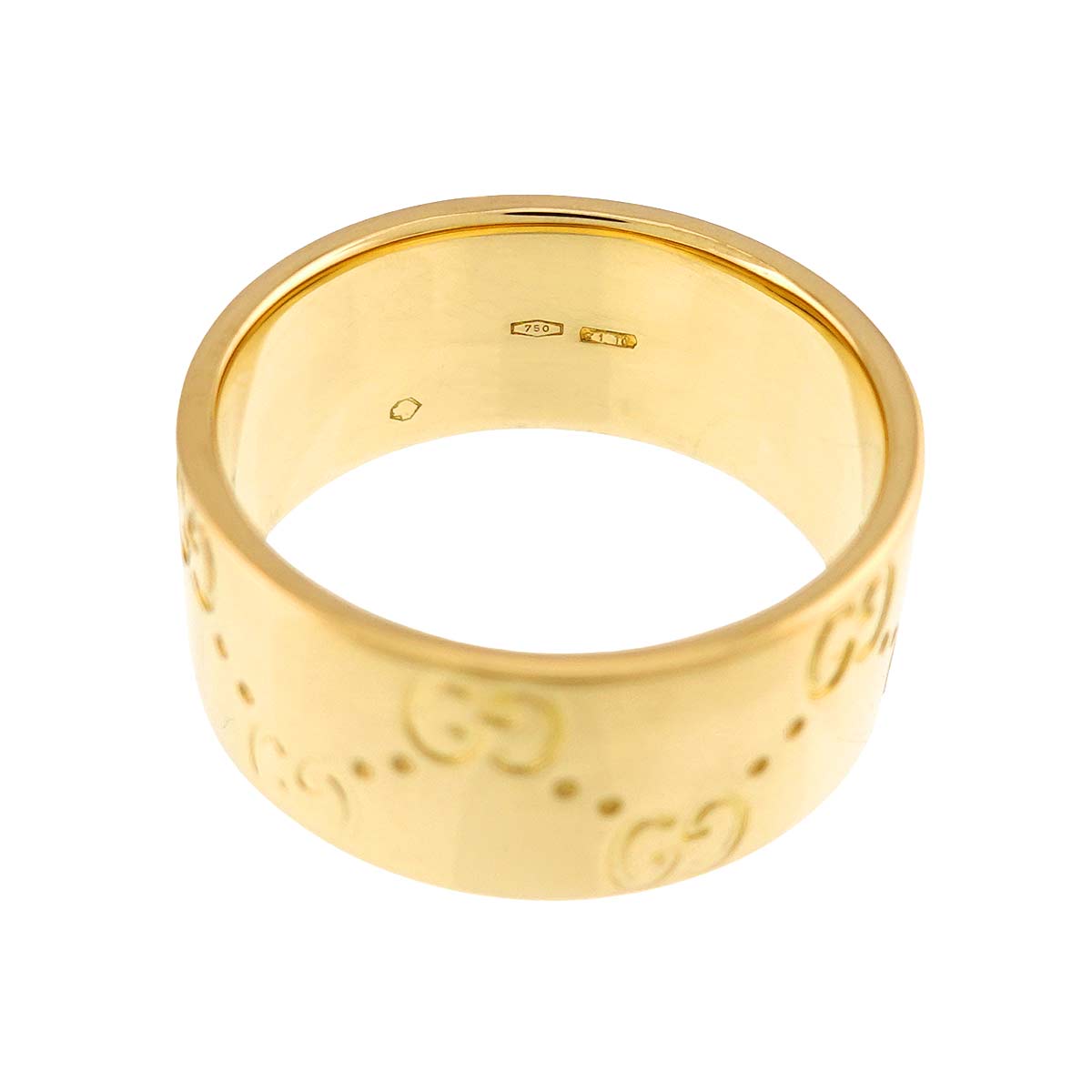 Icon Wide Ring 18K Yellow Gold 750 Size17 7.25(US)