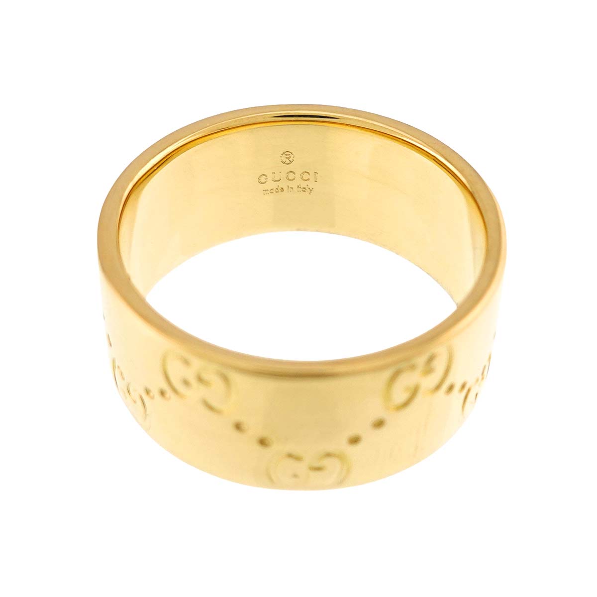 Icon Wide Ring 18K Yellow Gold 750 Size17 7.25(US)