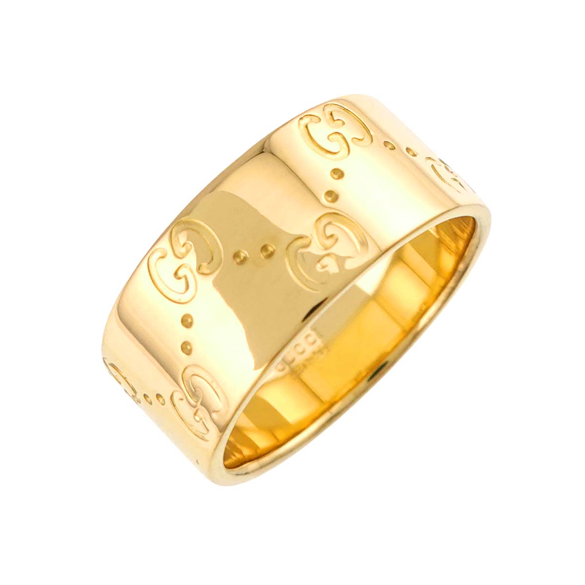 Icon Wide Ring 18K Yellow Gold 750 Size17 7.25(US)