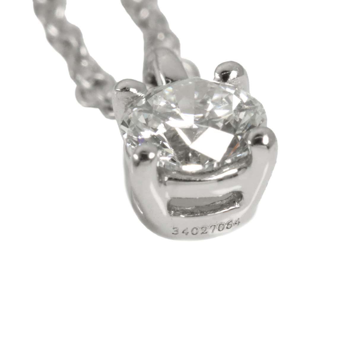 Solitaire Diamond Necklace Platinum