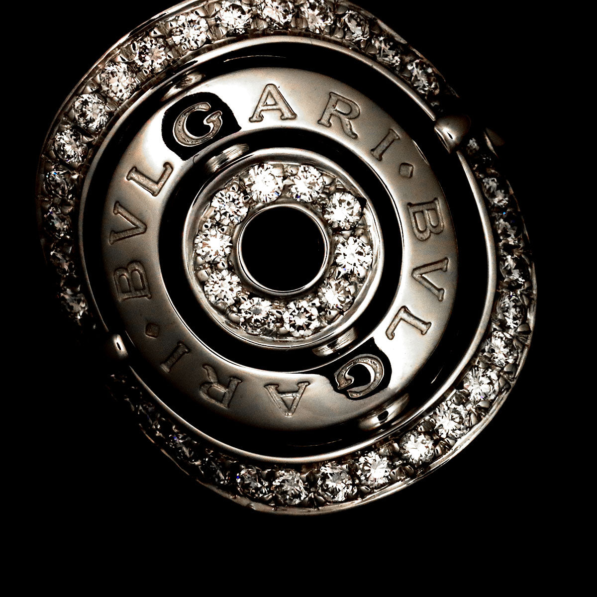 Astrale Cerchi Diamond Ring 18K K18 WG 750 size6.75(US)