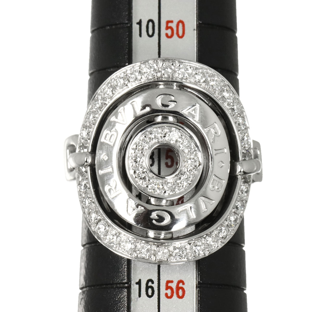 Astrale Cerchi Diamond Ring 18K K18 WG 750 size6.75(US)