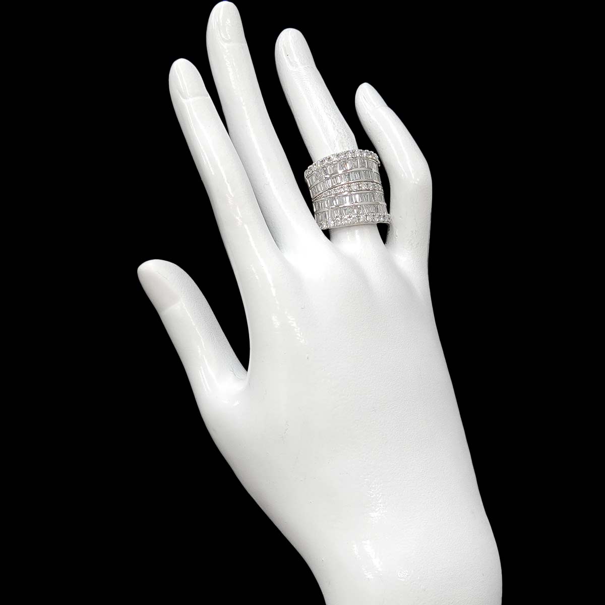 Diamond 5.00ct Ring Pt Platinum size6.5-6.75(US)