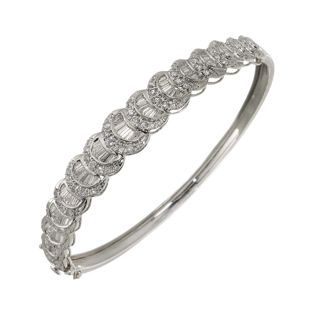 Diamond 3.25ct Bracelet 18K K18 WG White Gold 750