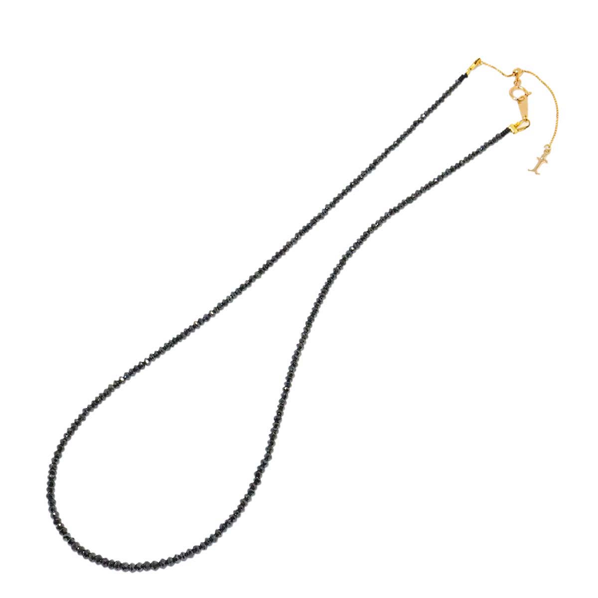 Black Diamond 20.0ct Necklace 18K Pink Gold 750