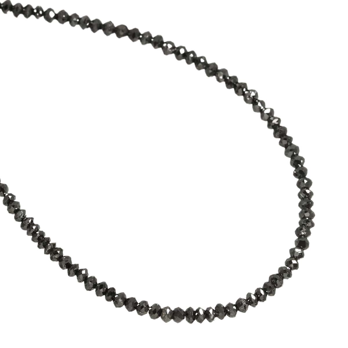 Black Diamond 20.0ct Necklace 18K Pink Gold 750