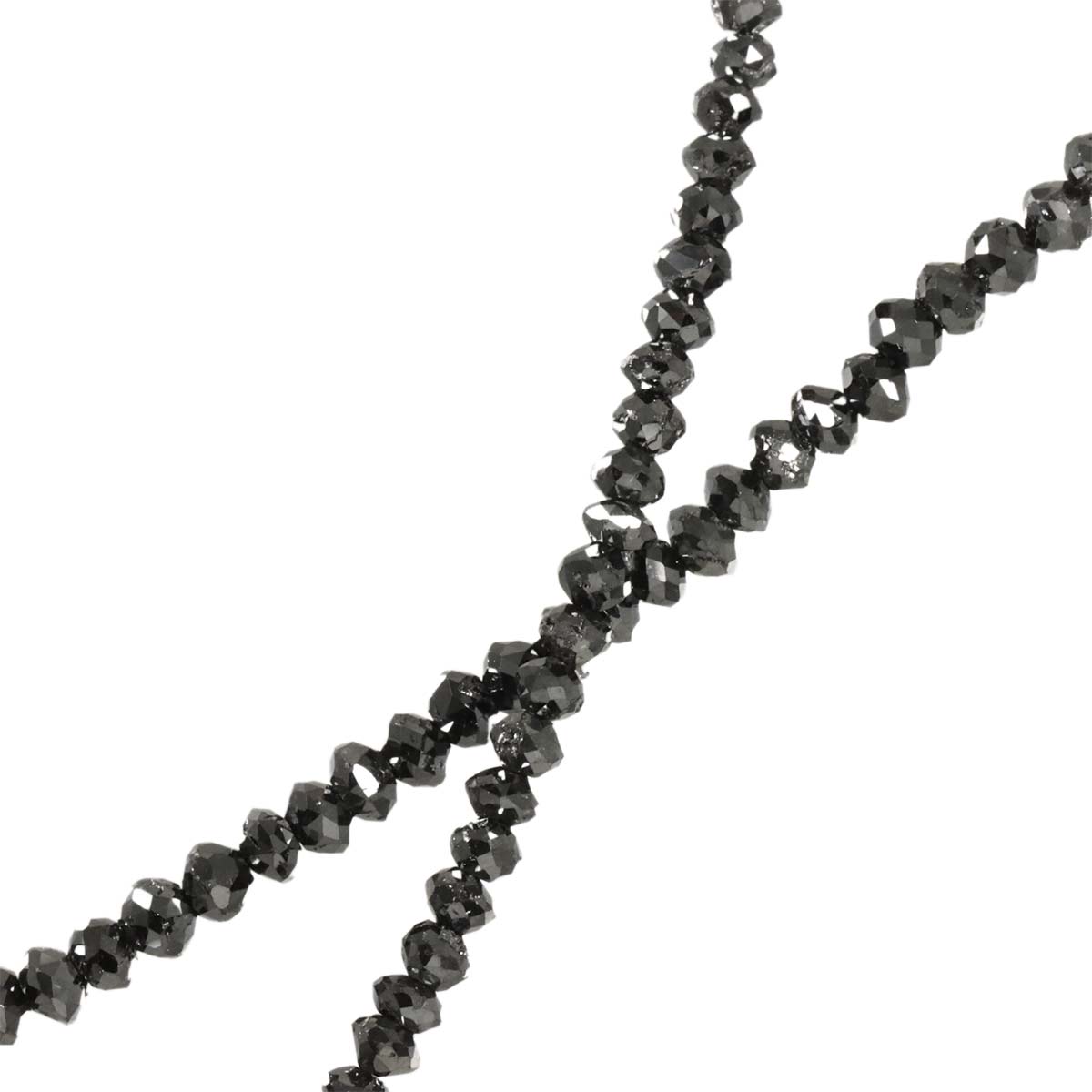 Black Diamond 20.0ct Necklace 18K Pink Gold 750