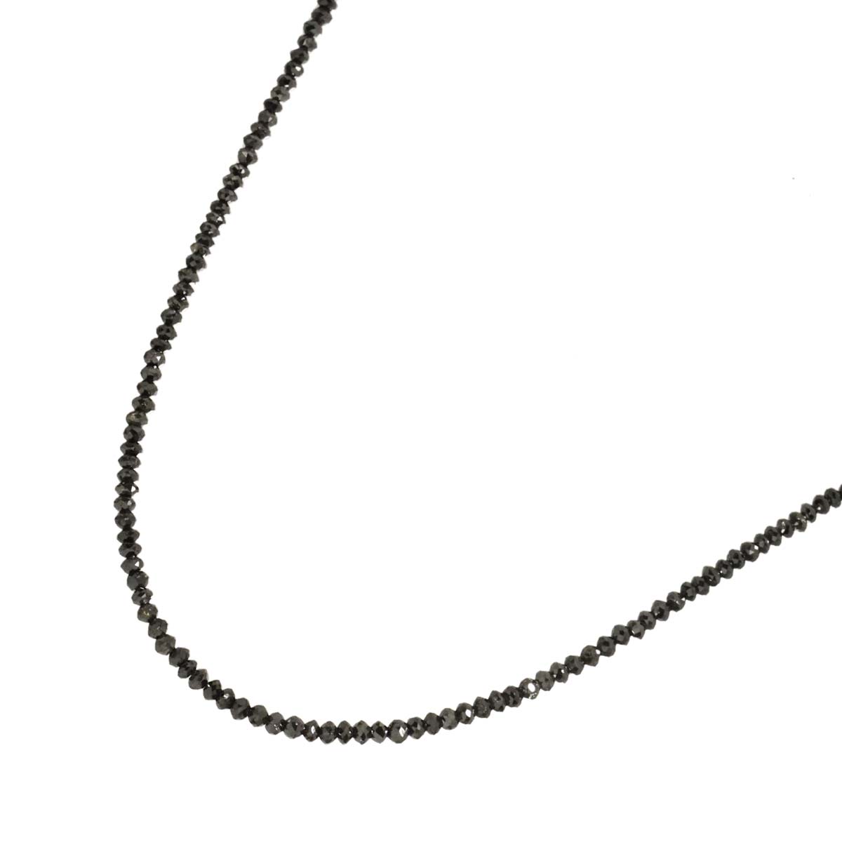 Black Diamond 20.0ct Necklace 18K Pink Gold 750