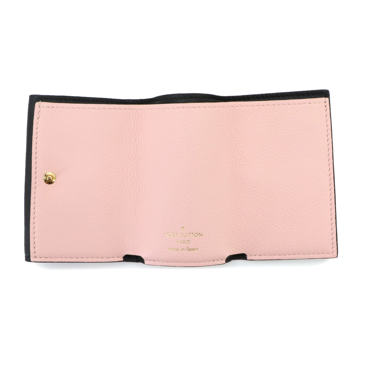Lock Mini Wallet Leather Beige Noir M80984